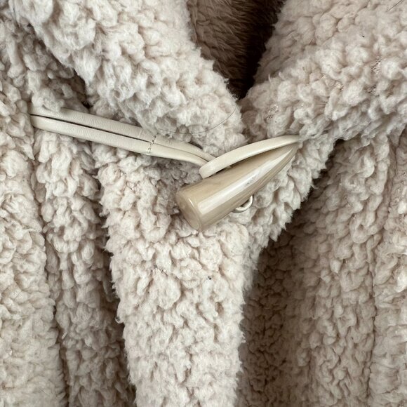 POPFlex Faux Sherpa Cocoon Coat Size S/M Overside Comfy - Picture 5 of 10
